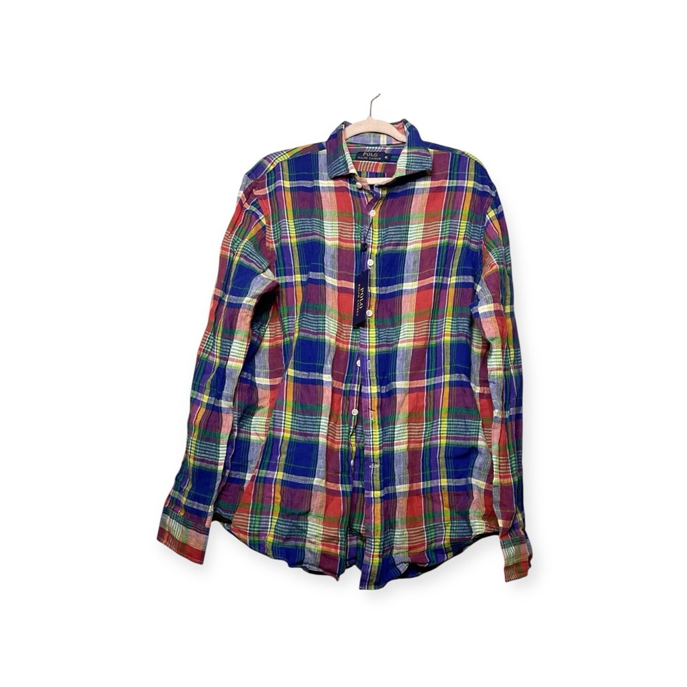 Men’s NWT Polo Ralph Lauren 100% linen, button-up shirt, size XL